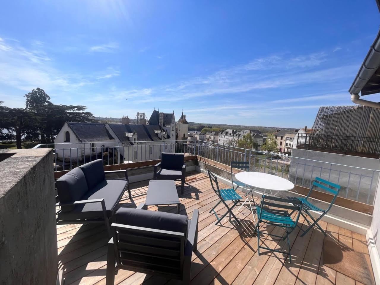Grand Gite Terrasse Vue Loire Et Chateau D'Ancenis Buitenkant foto